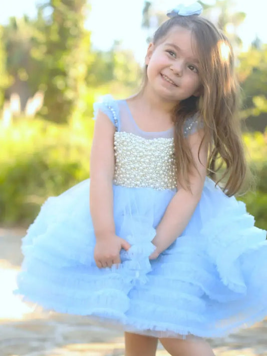 Girl Dress Sky Blue